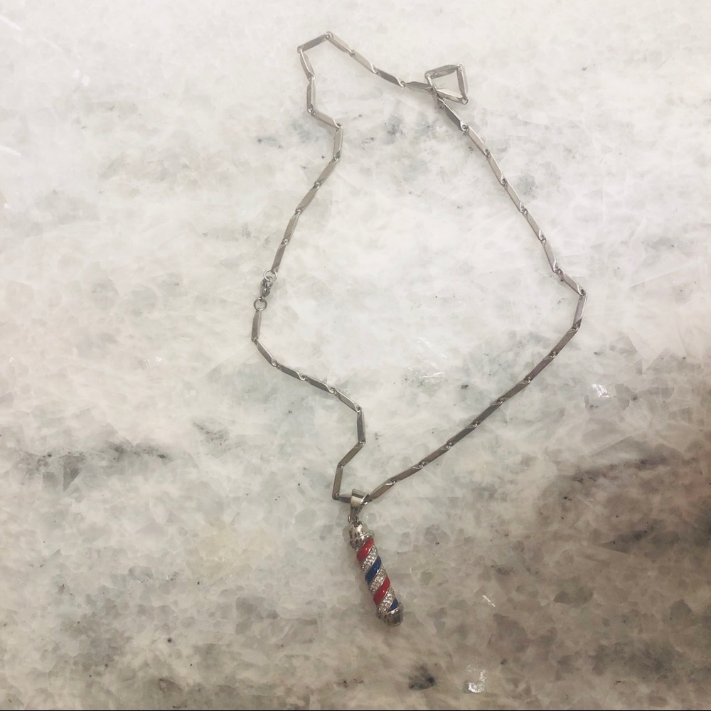 💈Sweet Barber Pole Necklace 💈